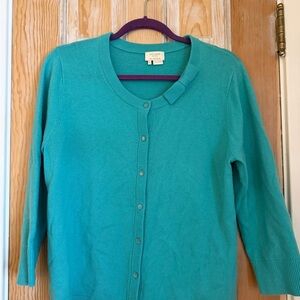 kate spade Turquoise Cardigan Sweater